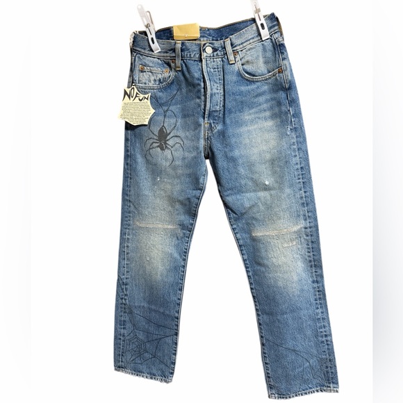 LEVIS 1984 501 SPIDER “TANGLED WEB” JEANS WAIST 29 INSEAM 27” NWT
